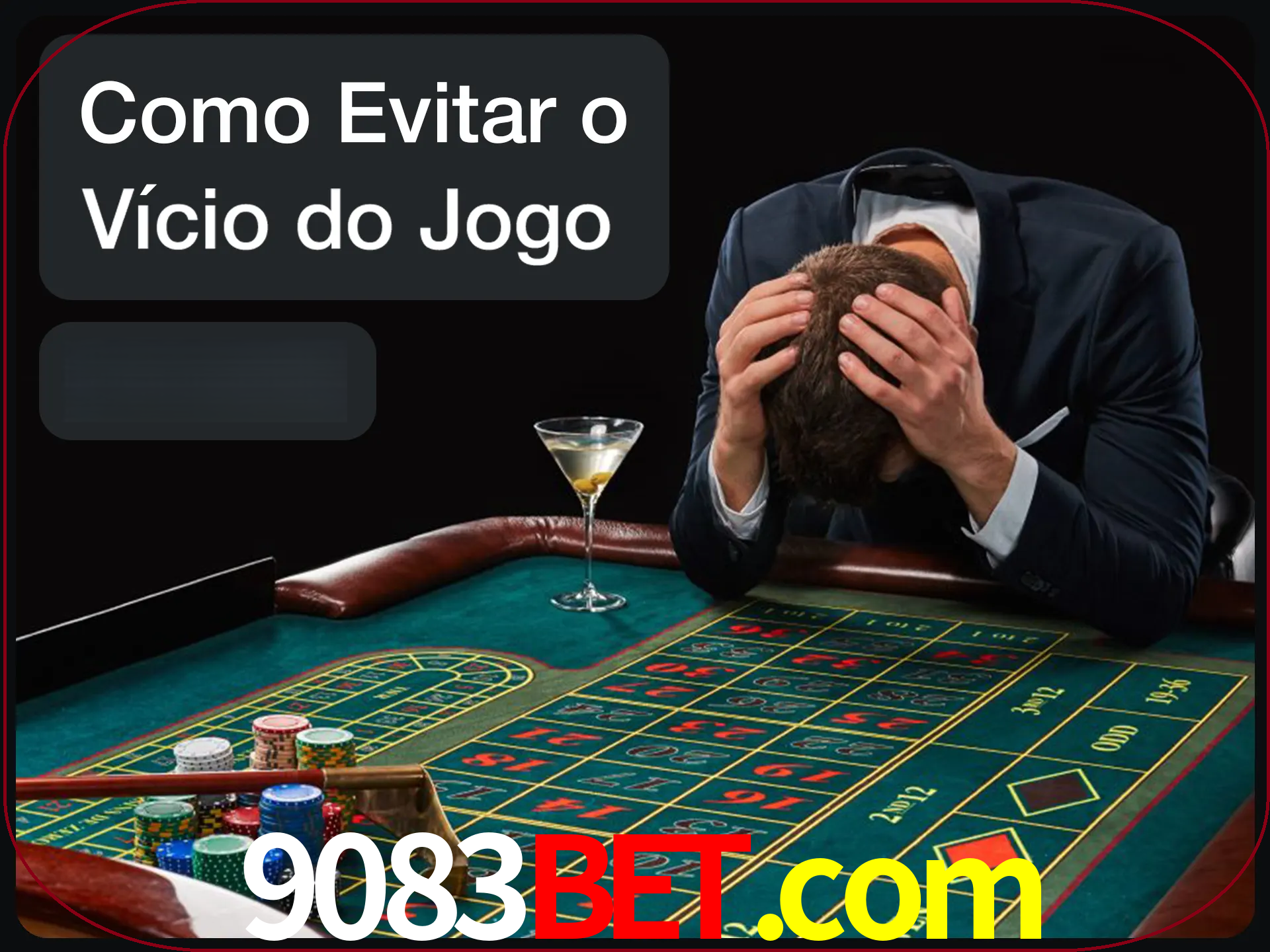 Você é responsável por cada uma de suas apostas.